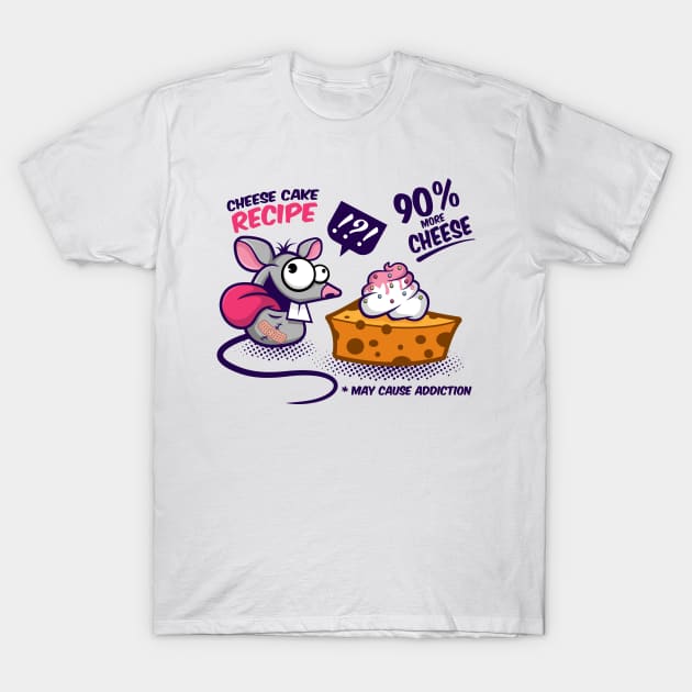 Cheese Cake T-Shirt by Squinked